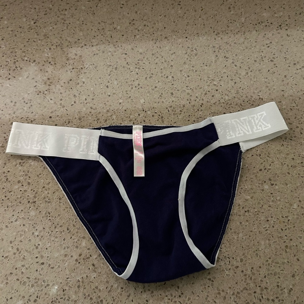 Pink logo bikini panties new with tags